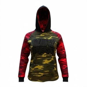 Glo Gang GLORY UNIVERSITY Camo Hoodie Mens XL Black Red Green Yellow Pullover
